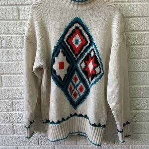 Geometric Patterned Sweater